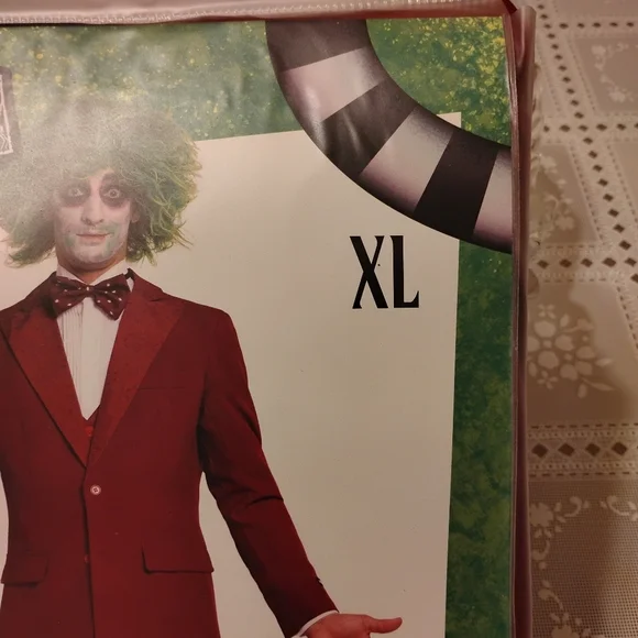 🆕 Suitmeister Beetlejuice Wedding Suit Adult Halloween Costume XL, NEW - Picture 5 of 10
